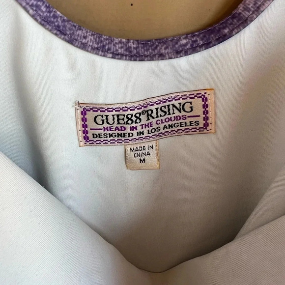 Vintage 90s Guess Rising Head in the Clouds Bodysuit - Size Medium - Picture 3 of 5